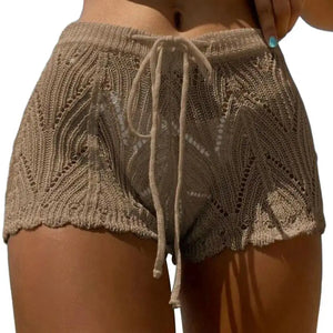 Women's Knitted Beachwear Shorts