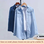 Load image into Gallery viewer, Women&#39;s Petite Loose-fit Long Sleeve Shirt
