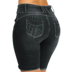 Load image into Gallery viewer, Women&#39;s Plus Size Slim Fit Denim Shorts
