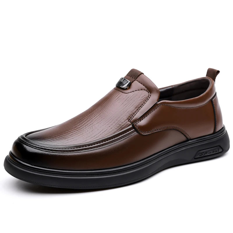 Men's Genuine Leather Shoes Durable for Long-Time Wear