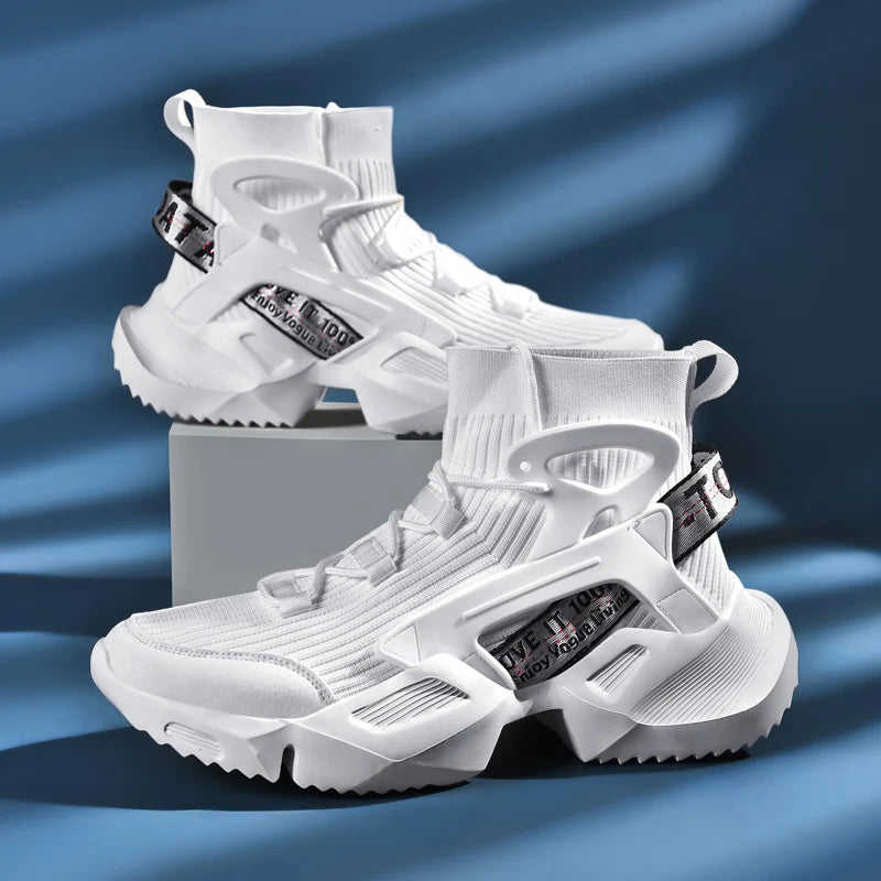 Men Breathable Couple Of High-Top Loafers