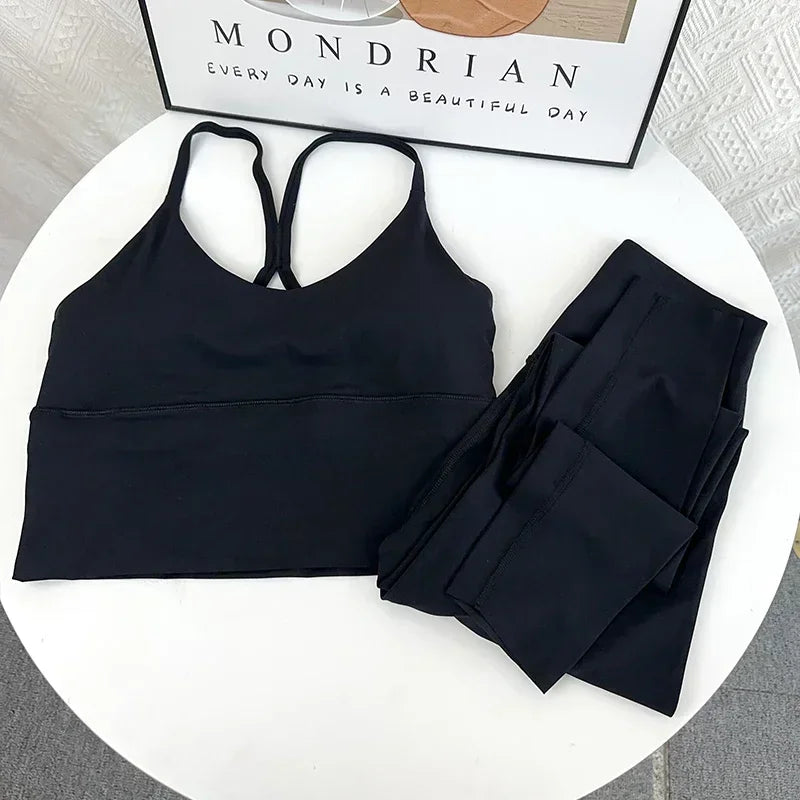 Elasticity High Waist 2 Piece Yoga Set