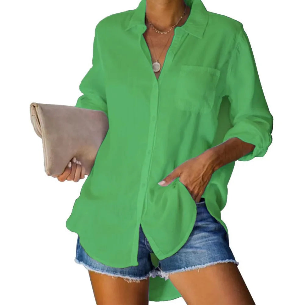 Women's Casual Loose Breasted Shirt
