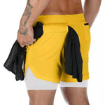 Load image into Gallery viewer, Men 2 in 1 Short Pants
