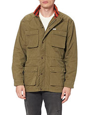 Mens Coats Green Oversize Windbreaker Military Jacket.