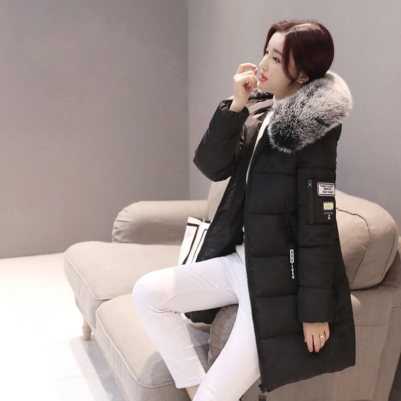 Women Warm Slim-fit Thick Coat