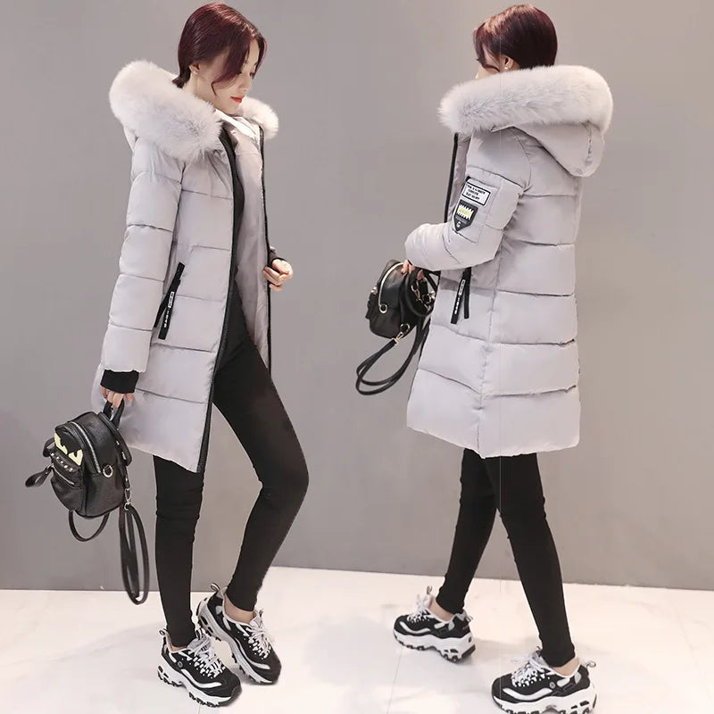 Women Warm Slim-fit Thick Coat