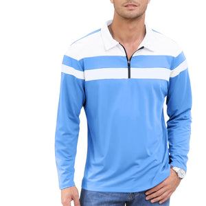 Mens Polo Casual Long Sleeve T-Shirt