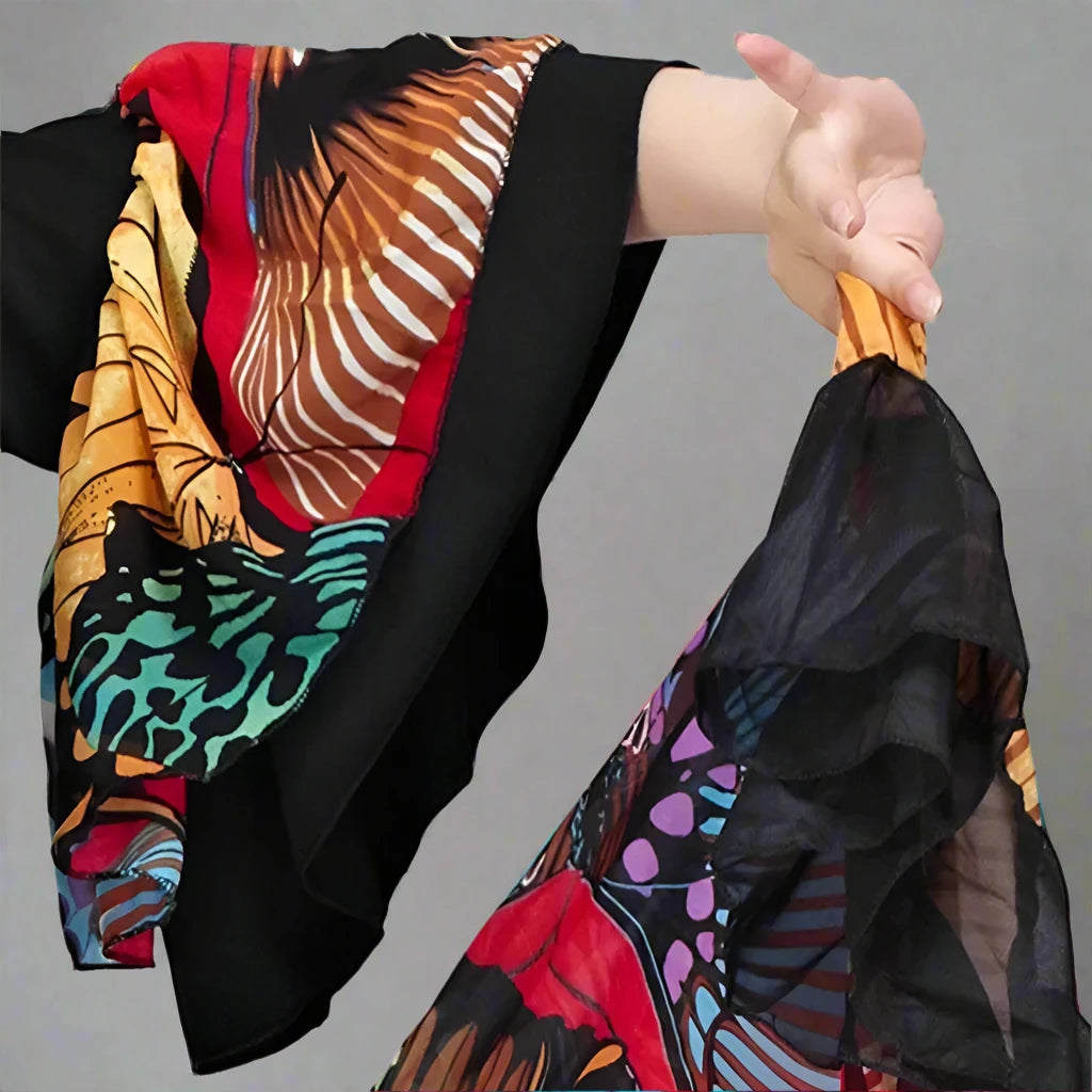 Floral Print Skirt for Belly Dancing