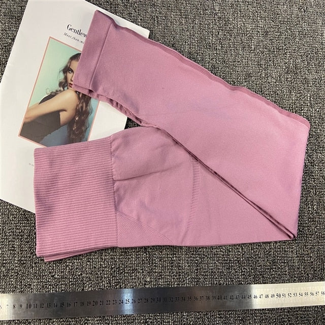 Women Seamless Fitness High Waist Yoga Suit