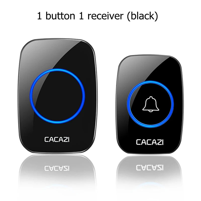CACAZI Wireless Waterproof Doorbell 300m Range