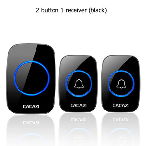 CACAZI Wireless Waterproof Doorbell 300m Range