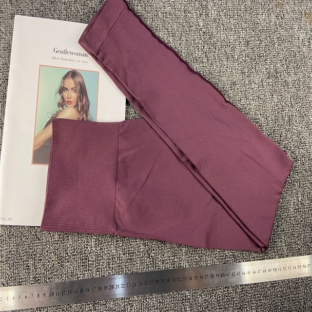 Women Seamless Fitness High Waist Yoga Suit