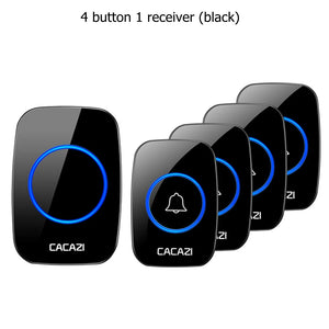 CACAZI Wireless Waterproof Doorbell 300m Range