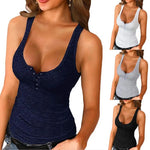 Load image into Gallery viewer, Women Low Cut Knitted Slim Top
