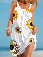 Load image into Gallery viewer, Sunflowers Beach Dress
