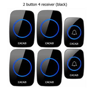 CACAZI Wireless Waterproof Doorbell 300m Range