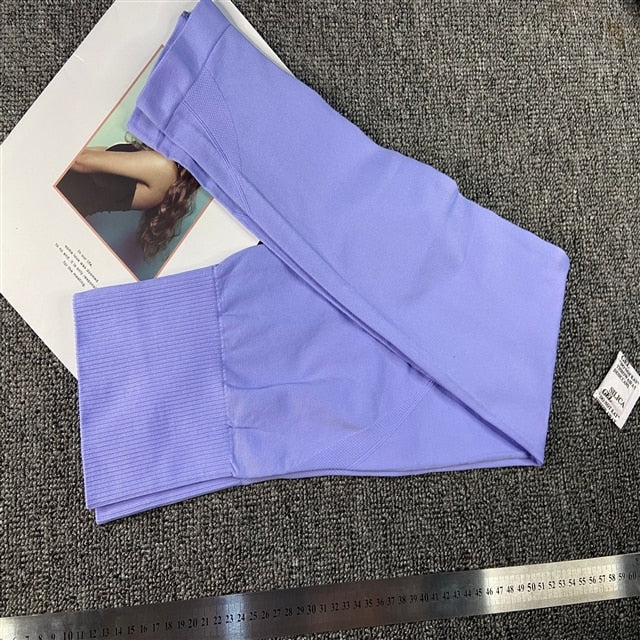 Women Seamless Fitness High Waist Yoga Suit