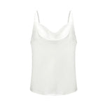 Load image into Gallery viewer, Women White Basic Silk-Like Satin Top
