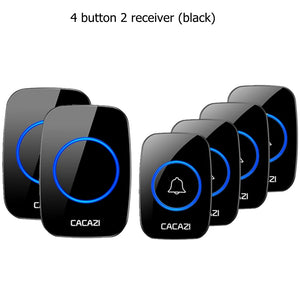 CACAZI Wireless Waterproof Doorbell 300m Range