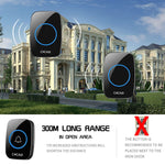 Load image into Gallery viewer, CACAZI Wireless Waterproof Doorbell 300m Range
