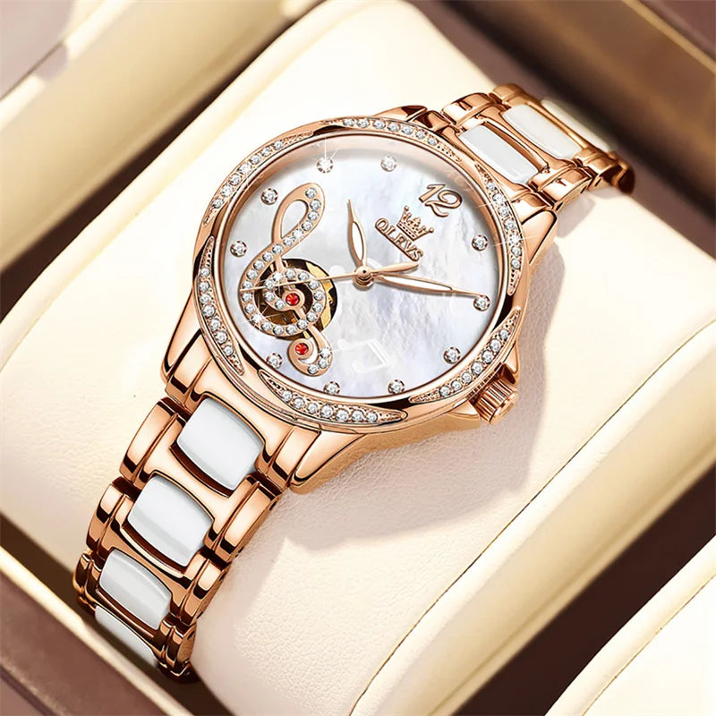 New Women's Sophisticated Elegant Automatic Watch