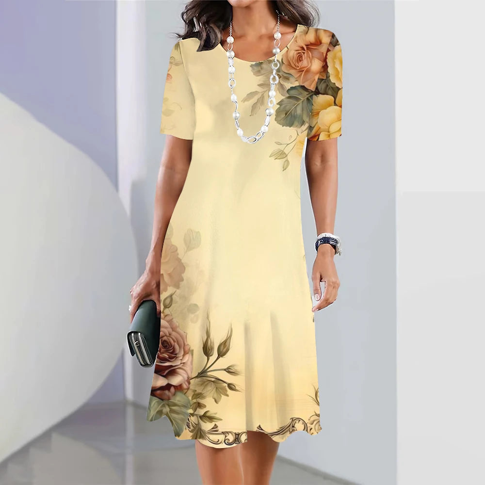 Women's Sunflower Fashion Dress