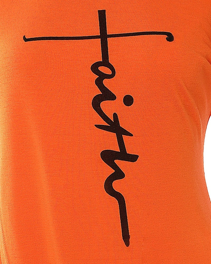 Women Eyes Print Overlap Casual Dress