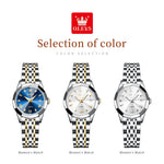 Carica l&#39;immagine nel visualizzatore di Gallery, Ladies Stainless Steel Waterproof Wristwatch
