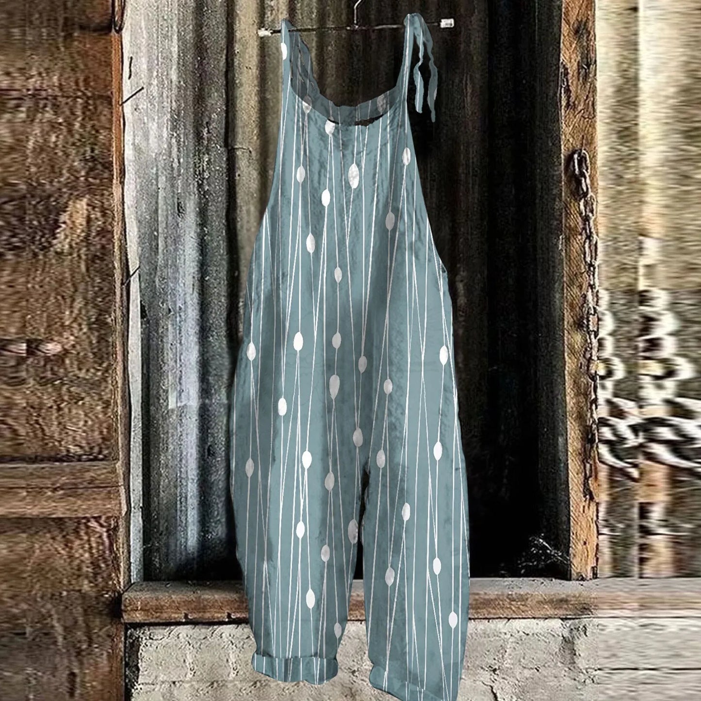 Women Fashion Slim Sunflower  Jumpsuit