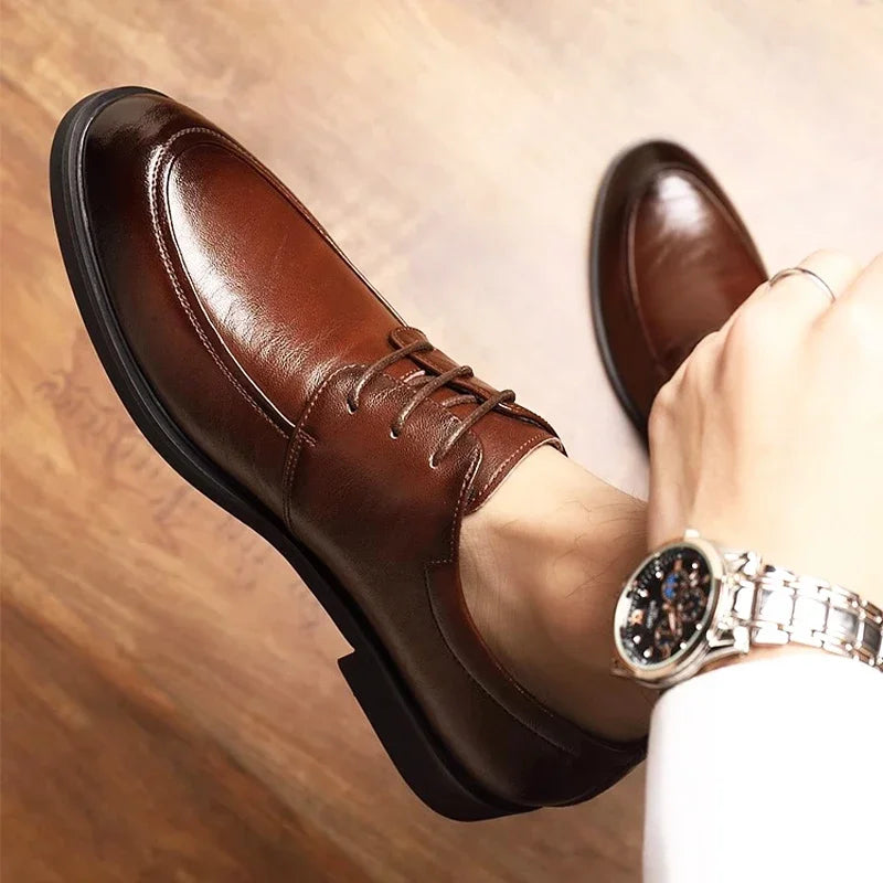 Men's Professional Height-increasing Leather Shoes.