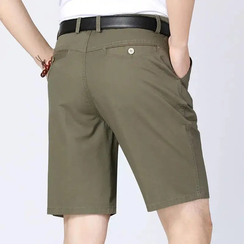 Men 100% Cotton Knee Length Shorts