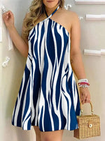 Load image into Gallery viewer, Women&#39;s Tropical Halter Backless Dress
