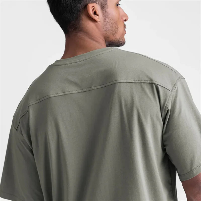 Men's Gym Splicing Quick Dry T-Shirt