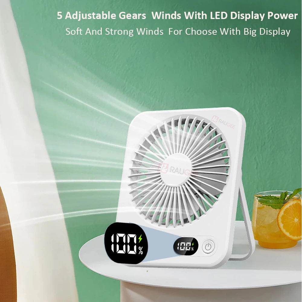Mini USB Rechargeable Portable Desktop Fan