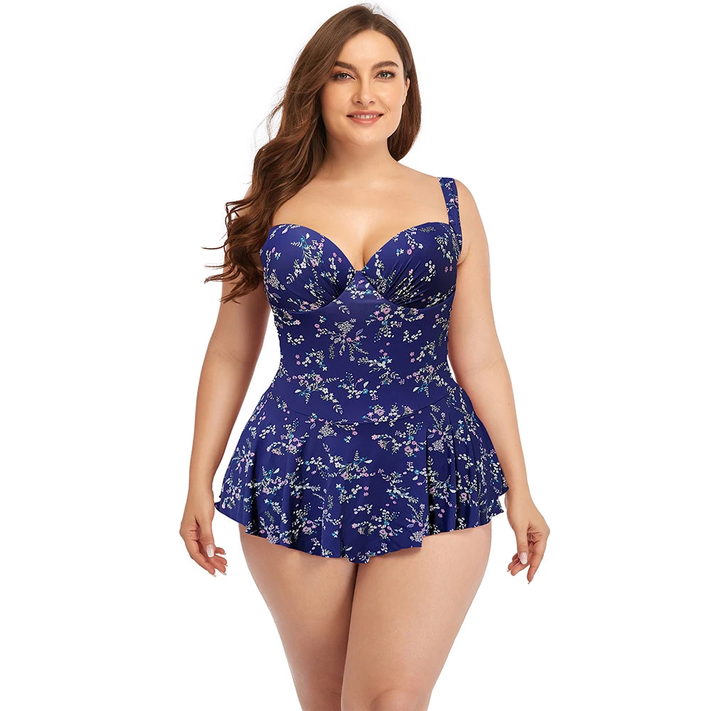 New Stylish One Piece Large Size Women's Swimwear 2025 Bikini