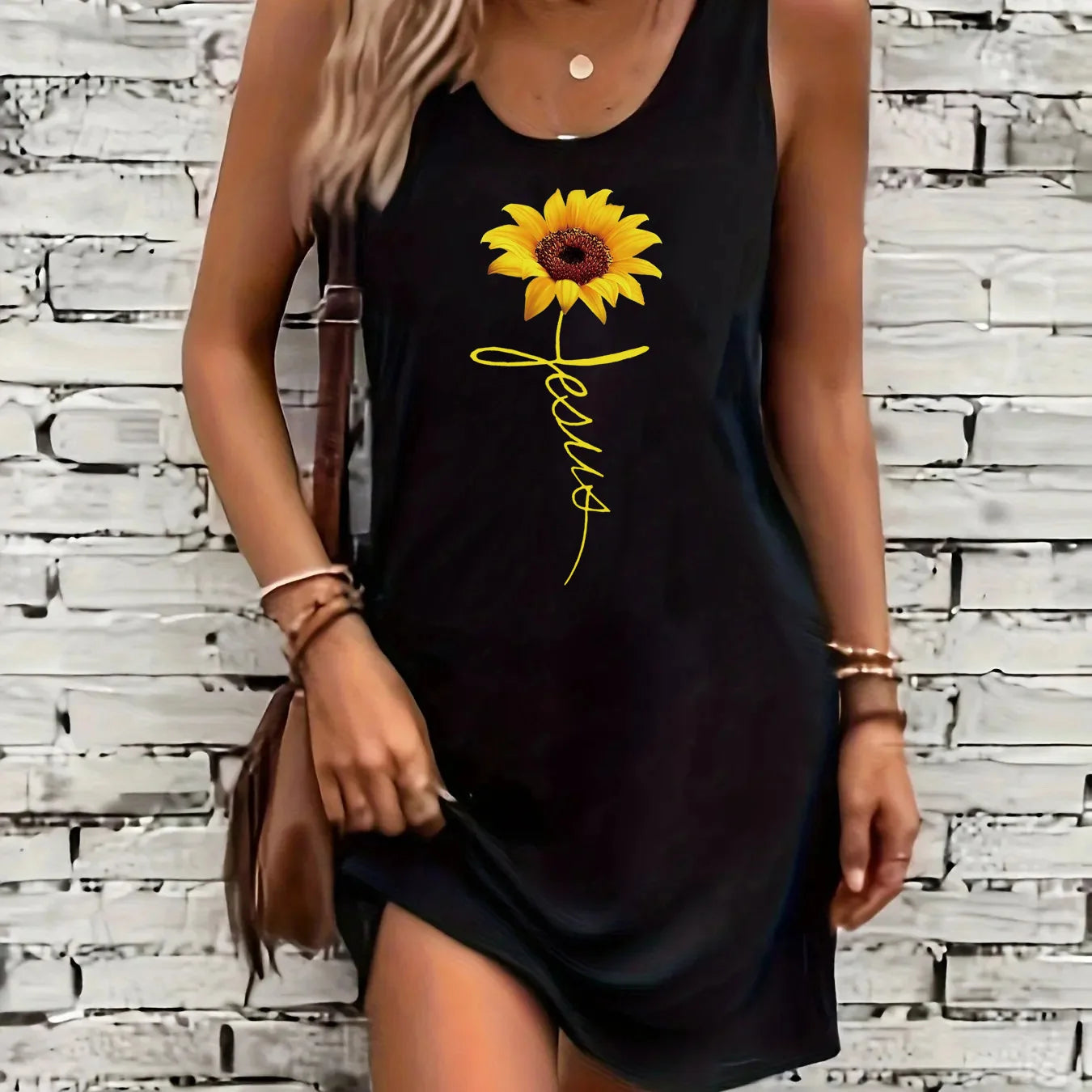 Women's Sunflower Fashion Dress