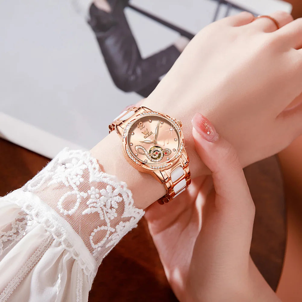 New Women's Sophisticated Elegant Automatic Watch