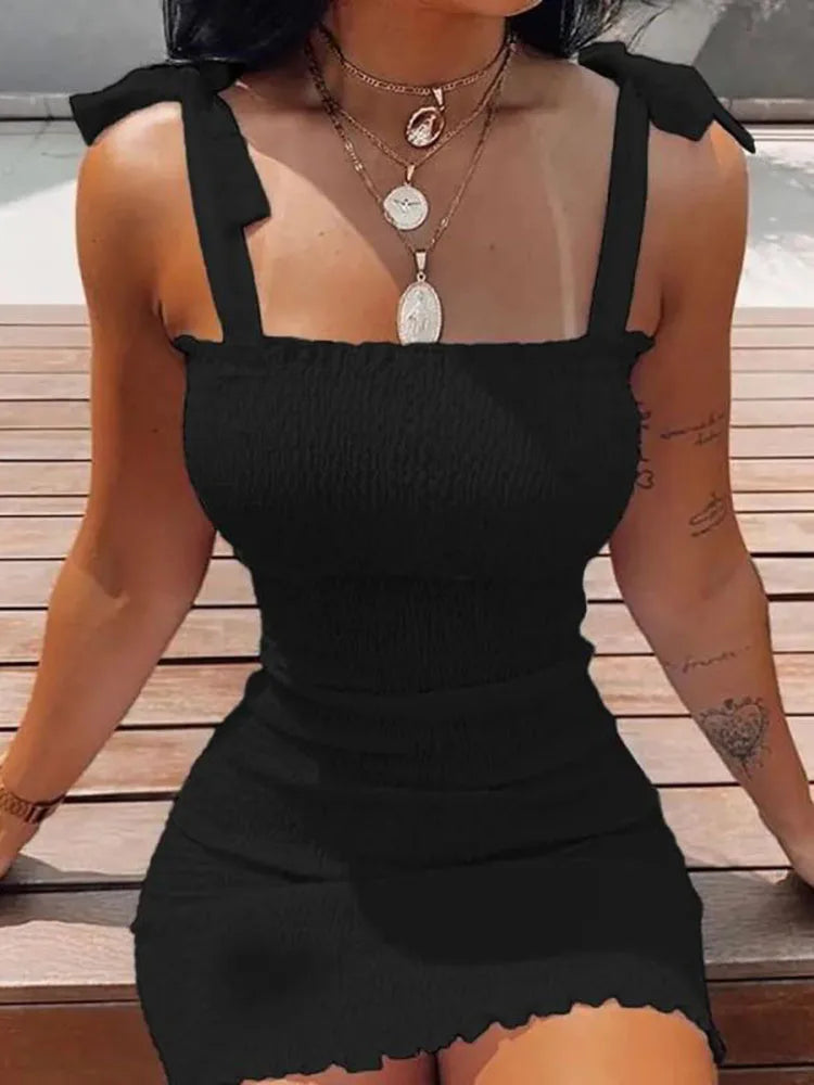 Woman Summer Fashion Floral Mini Dress