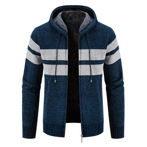 Men's Hooded Cardigan Sweater