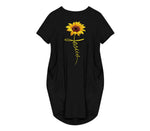 Load image into Gallery viewer, Women&#39;s Faith Sunflower Print Loose Size Dress
