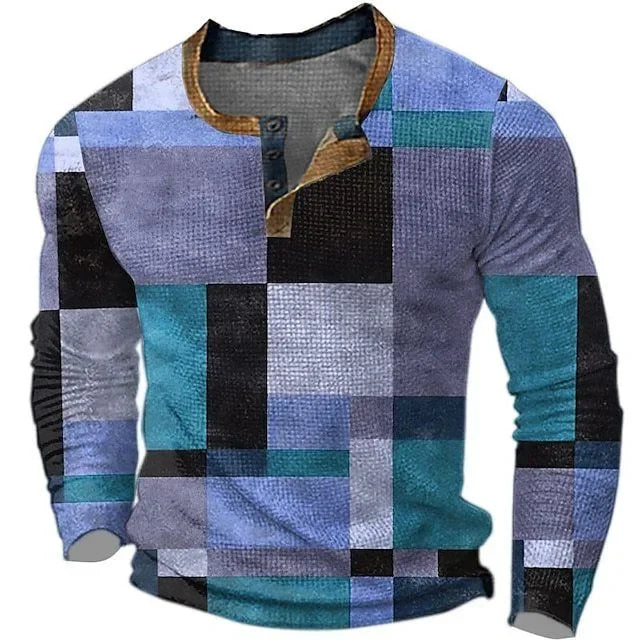 Oversized 6XL Men's Long Sleeve Top