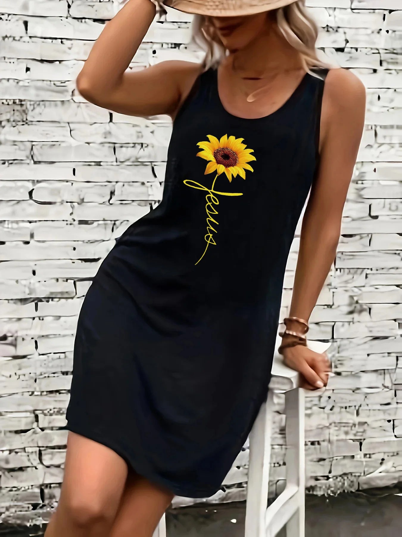 Women's Sunflower Fashion Dress