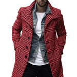 Load image into Gallery viewer, Gentleman&#39;s Checkered Trench Coat
