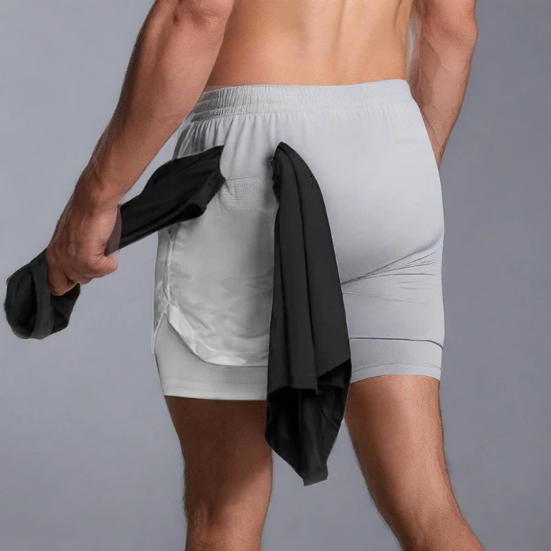 Men 2 in 1 Short Pants