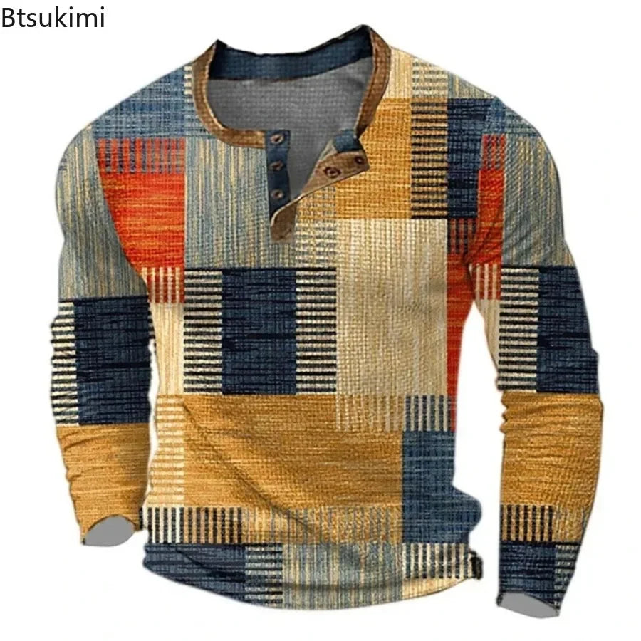 Oversized 6XL Men's Long Sleeve Top