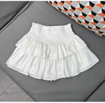 Load image into Gallery viewer, Woman Y2k Short White Chiffon Skirt
