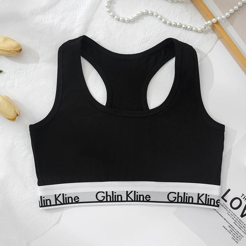 2PCS Cotton Sports Underwear Set For Female