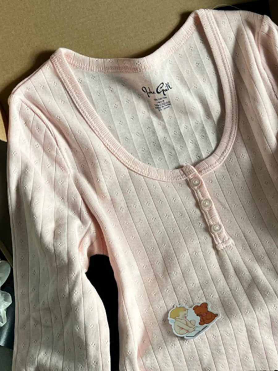 Woman Vintage Long Sleeve Top