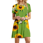 Load image into Gallery viewer, Hot Sale Boho Sunflower Dress
